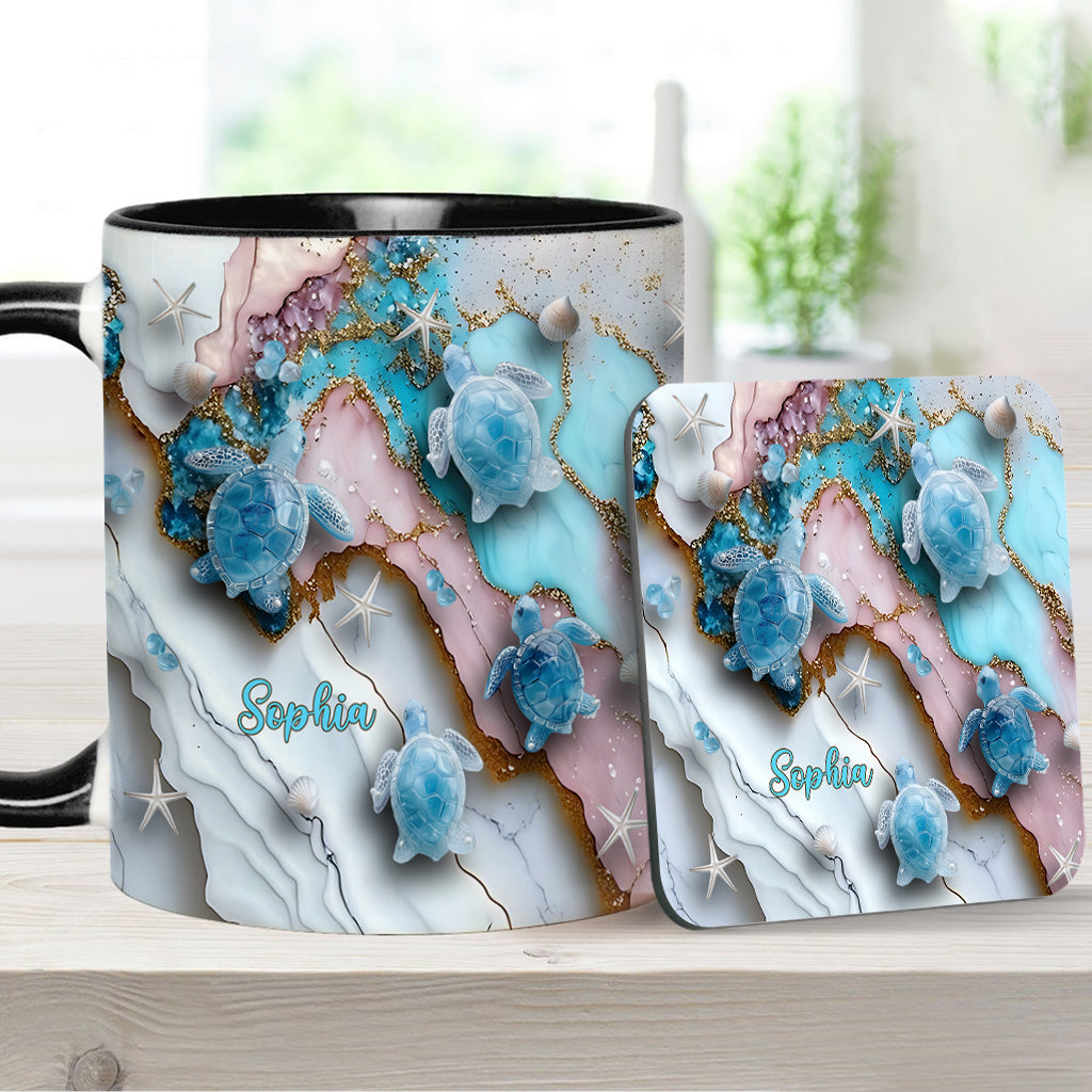 Mug personnalisé « J’adore les tortues »