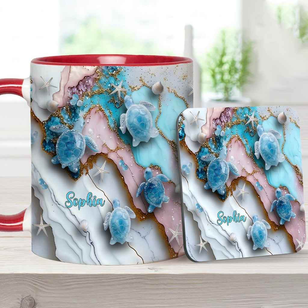 Mug personnalisé « J’adore les tortues »