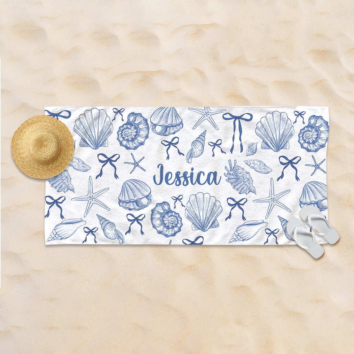 Beach Lovin' Girl - Personalized Sea Lover Quick-dry Beach Towel/ Bath Towel