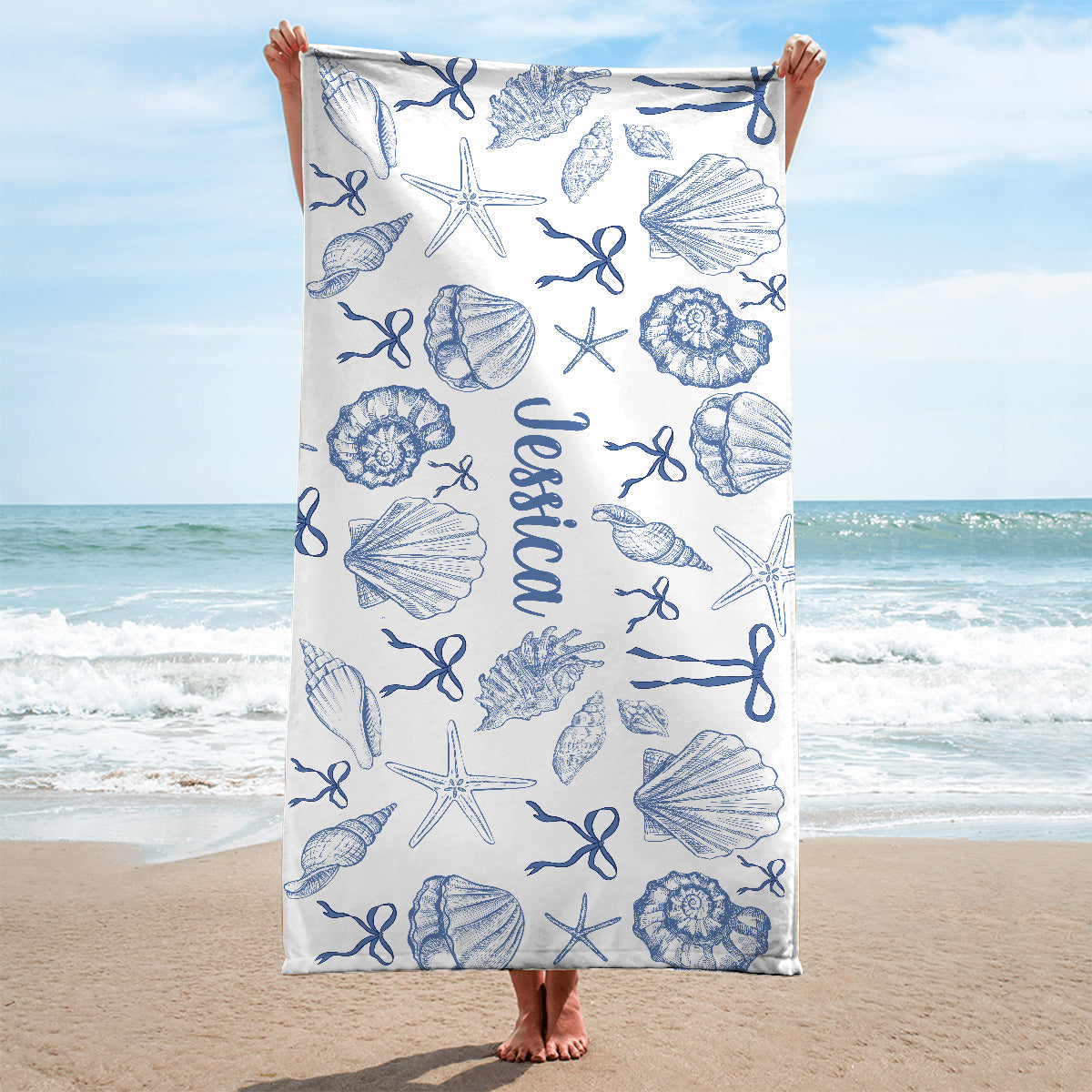 Beach Lovin' Girl - Personalized Sea Lover Quick-dry Beach Towel/ Bath Towel