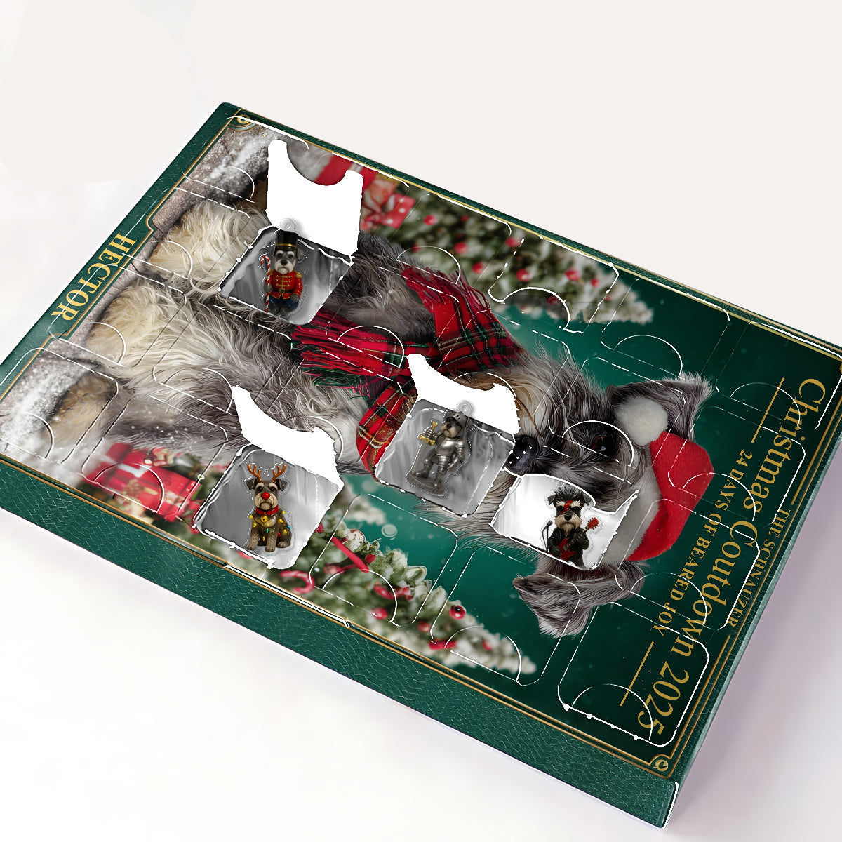 J'adore mon Schnauzer - Calendrier de l'Avent personnalisé Schnauzer avec décorations