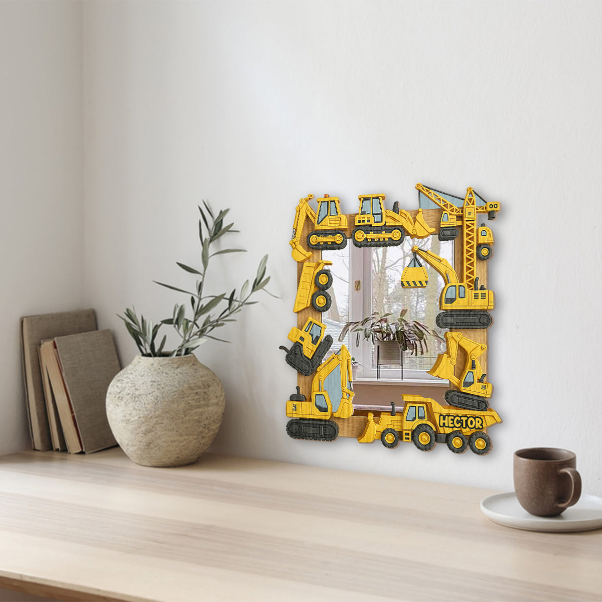 Cadeau pour enfants Dig & Discover - Miroir mural personnalisé pour enfant