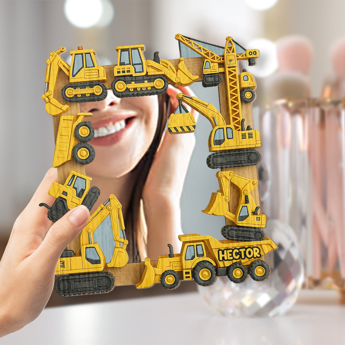 Cadeau pour enfants Dig & Discover - Miroir mural personnalisé pour enfant