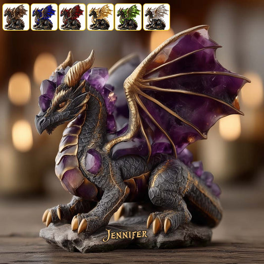 Amethyst/ Rose Quartz/ Ruby/... Style Dragon - Personalized Dragon Custom Shaped Acrylic Plaque