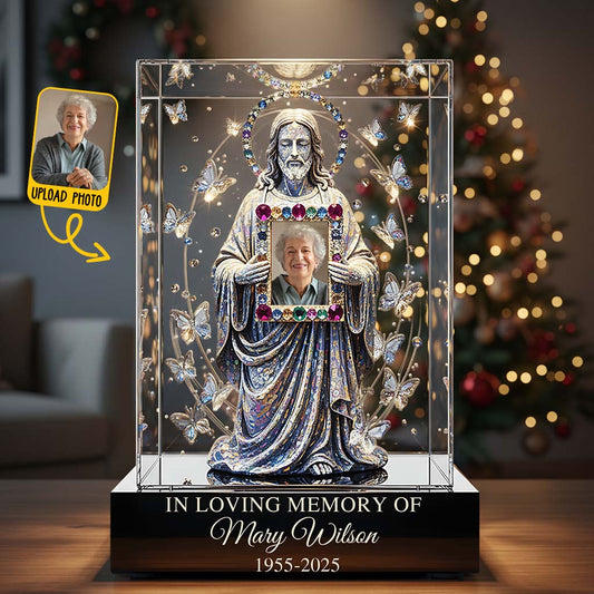 À jamais dans nos cœurs - Plaque commémorative personnalisée en acrylique de forme personnalisée