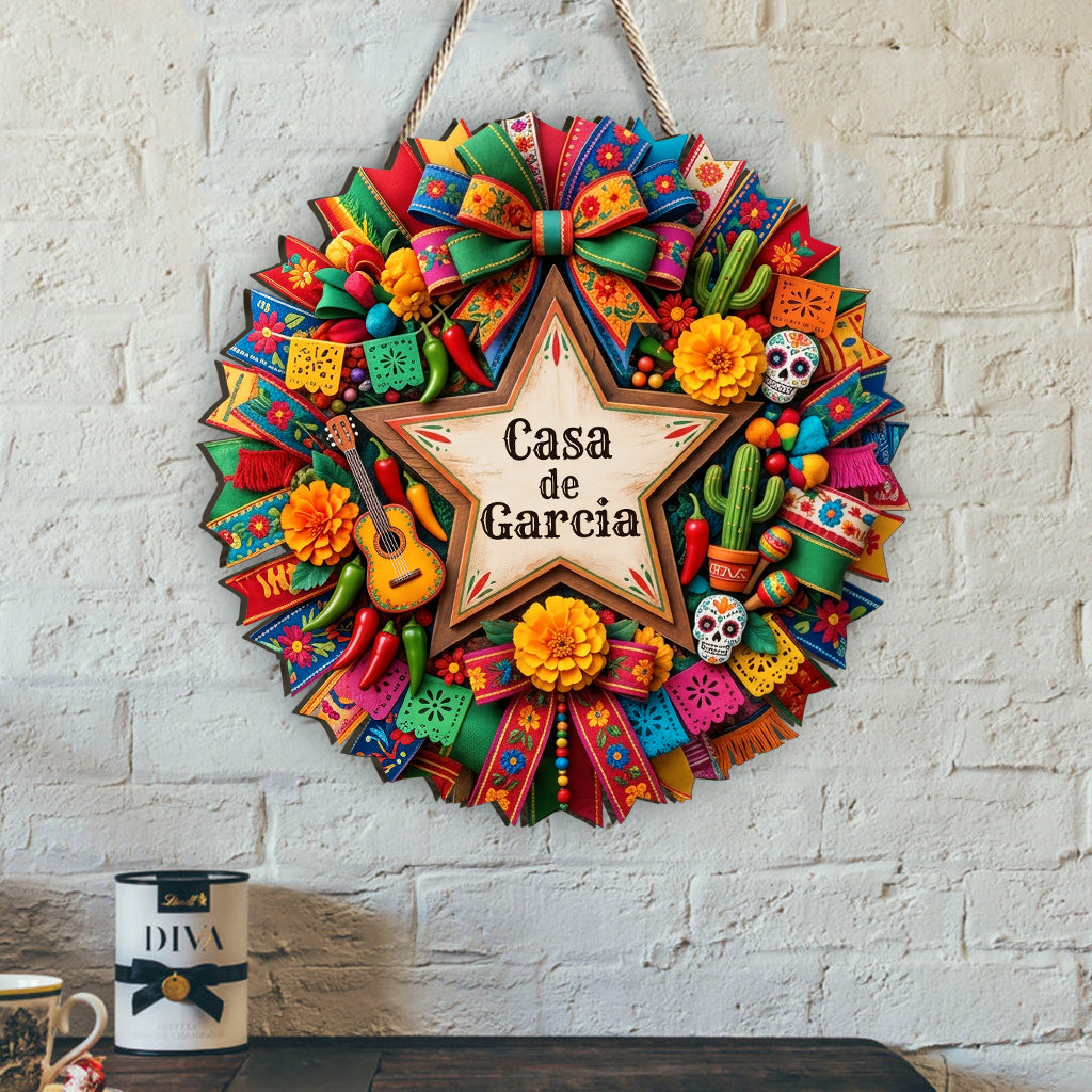 Fiesta Mexicaine Cinco De Mayo - Panneau en Bois Personnalisé