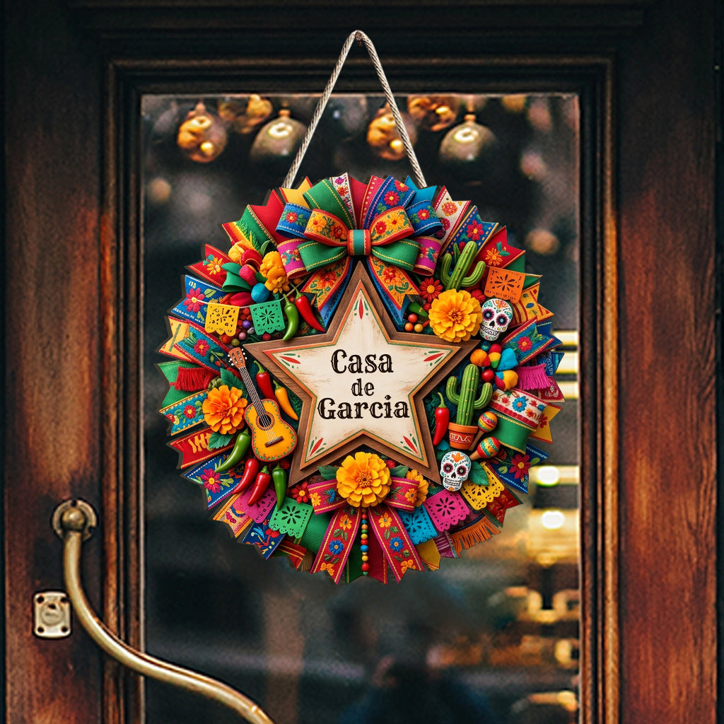 Fiesta Mexicaine Cinco De Mayo - Panneau en Bois Personnalisé