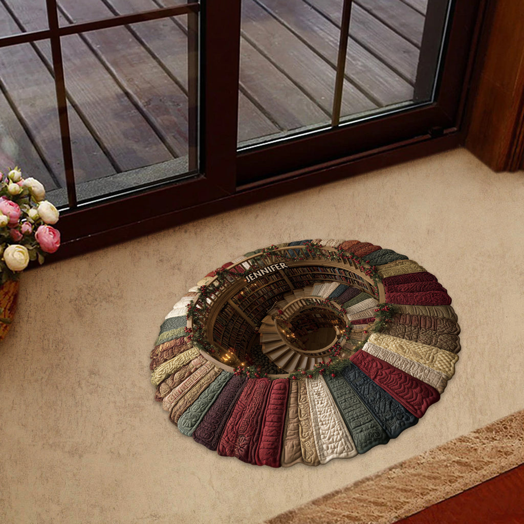 Paillasson/tapis de porte personnalisé en forme de livre pour les amoureux des livres