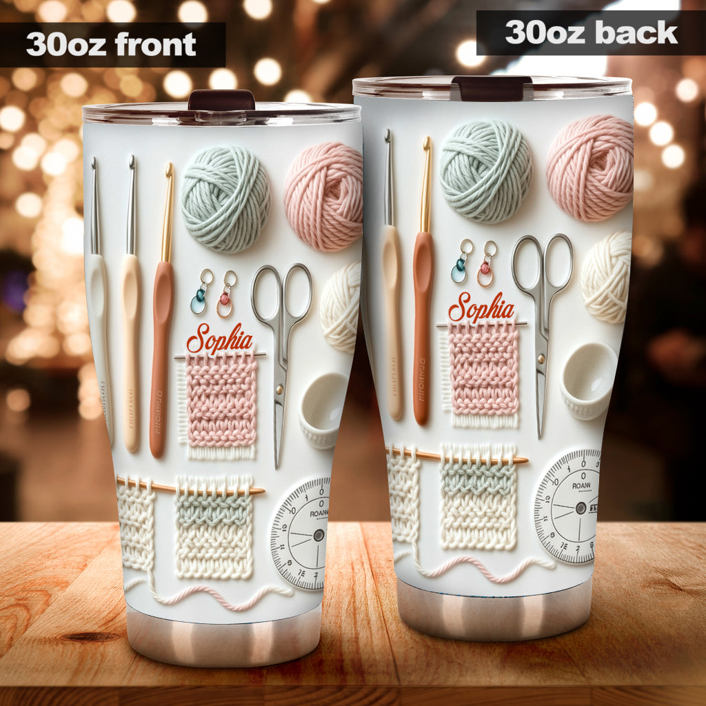 Love Crocheting - Personalized Crocheting Tumbler