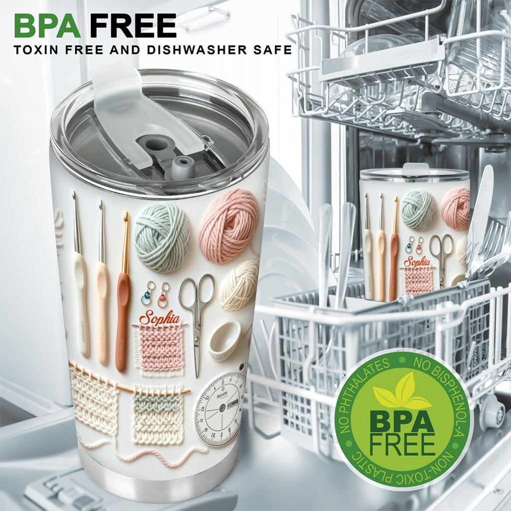 Love Crocheting - Personalized Crocheting Tumbler