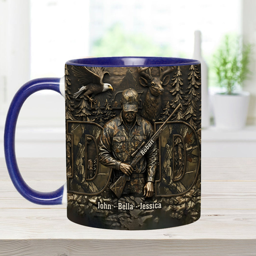 Best Buckin Dad - Personalized Hunting Accent Mug