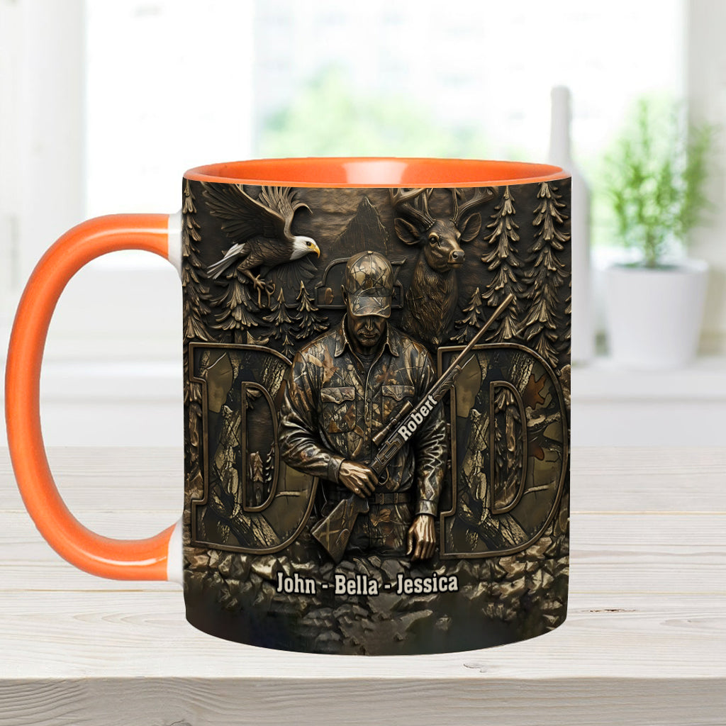 Best Buckin Dad - Personalized Hunting Accent Mug