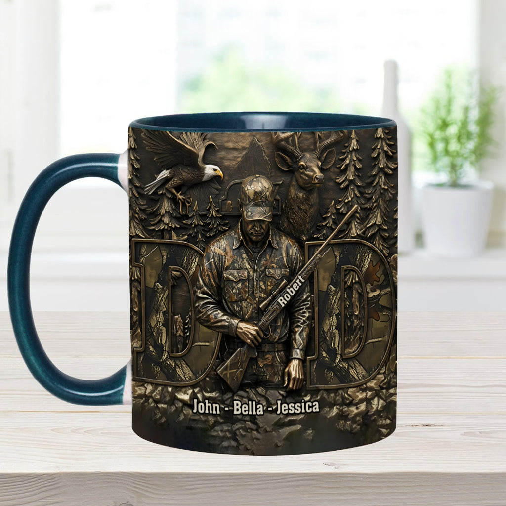 Best Buckin Dad - Personalized Hunting Accent Mug