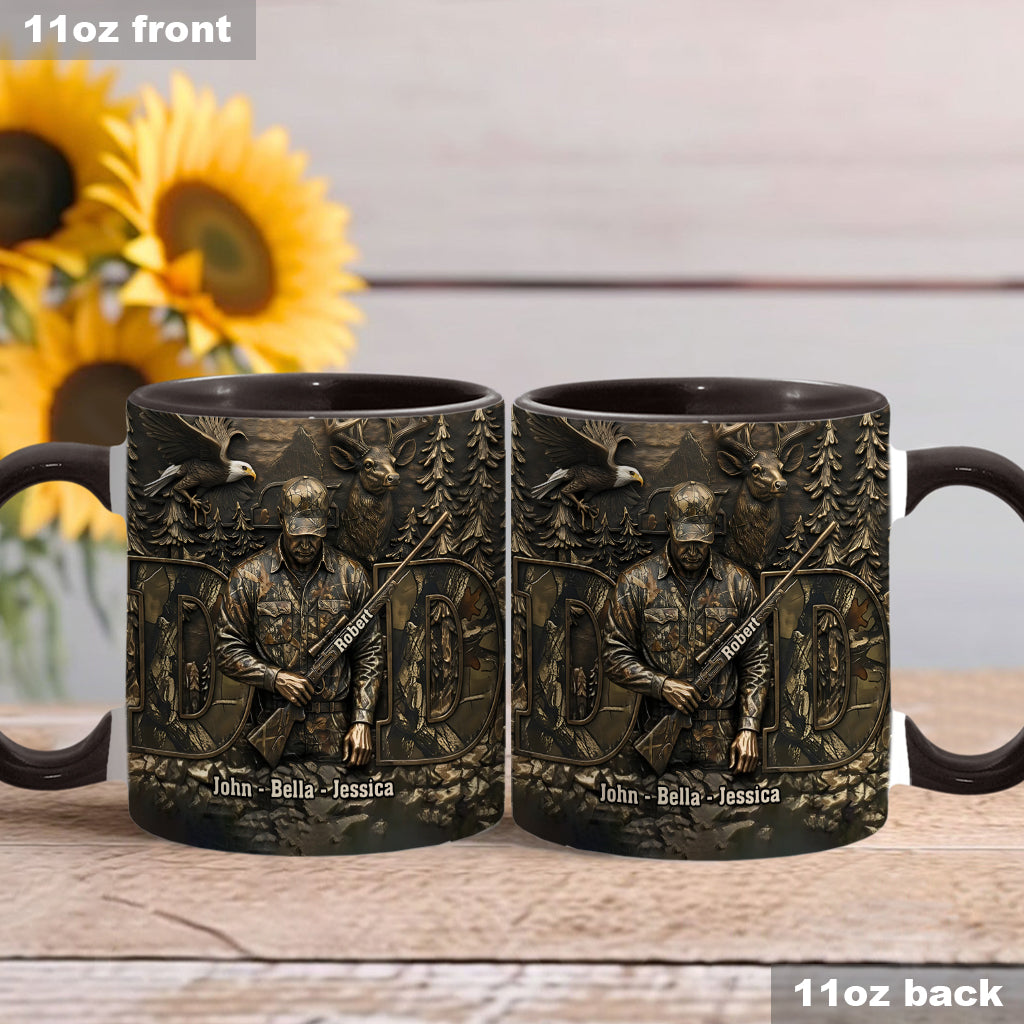 Best Buckin Dad - Personalized Hunting Accent Mug