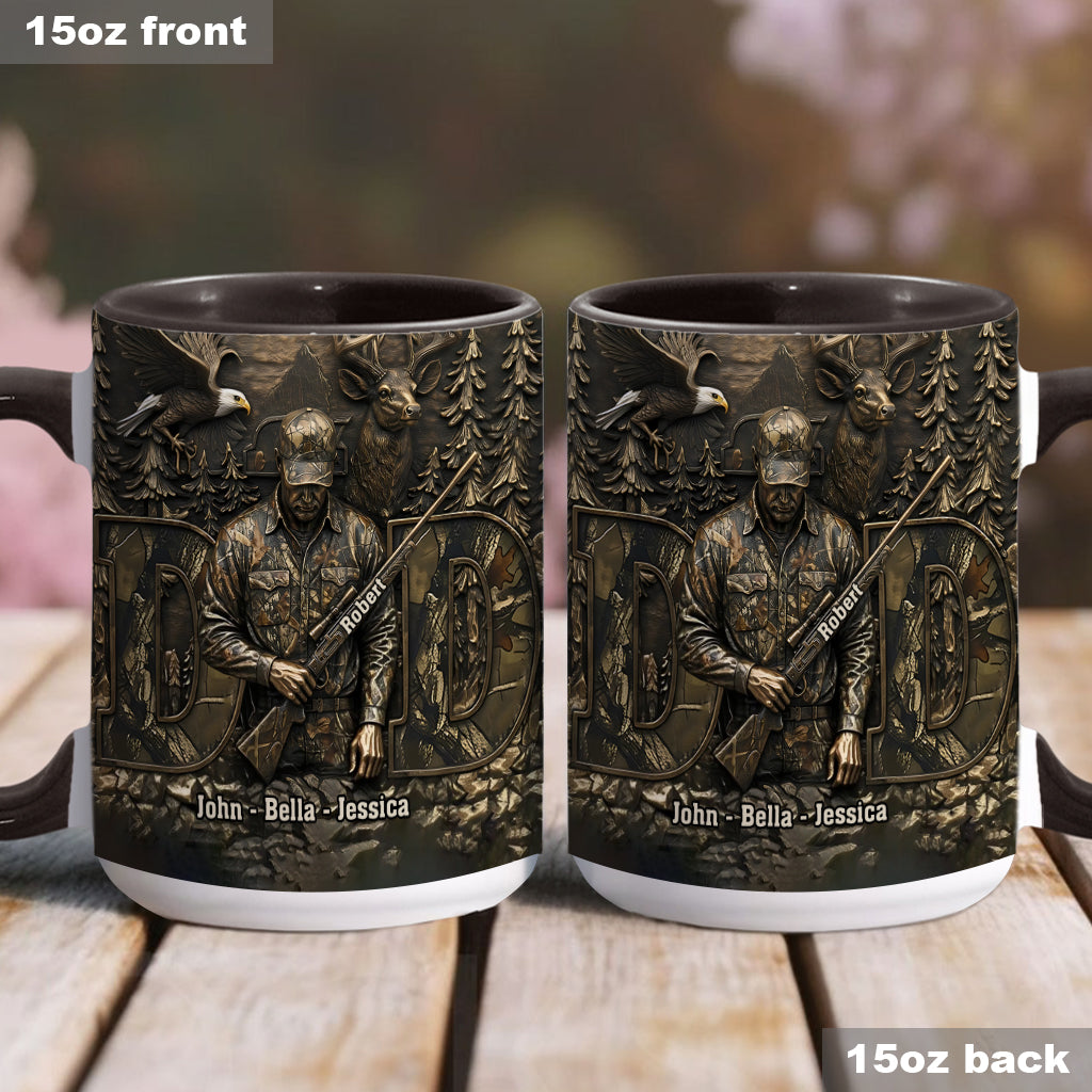 Best Buckin Dad - Personalized Hunting Accent Mug