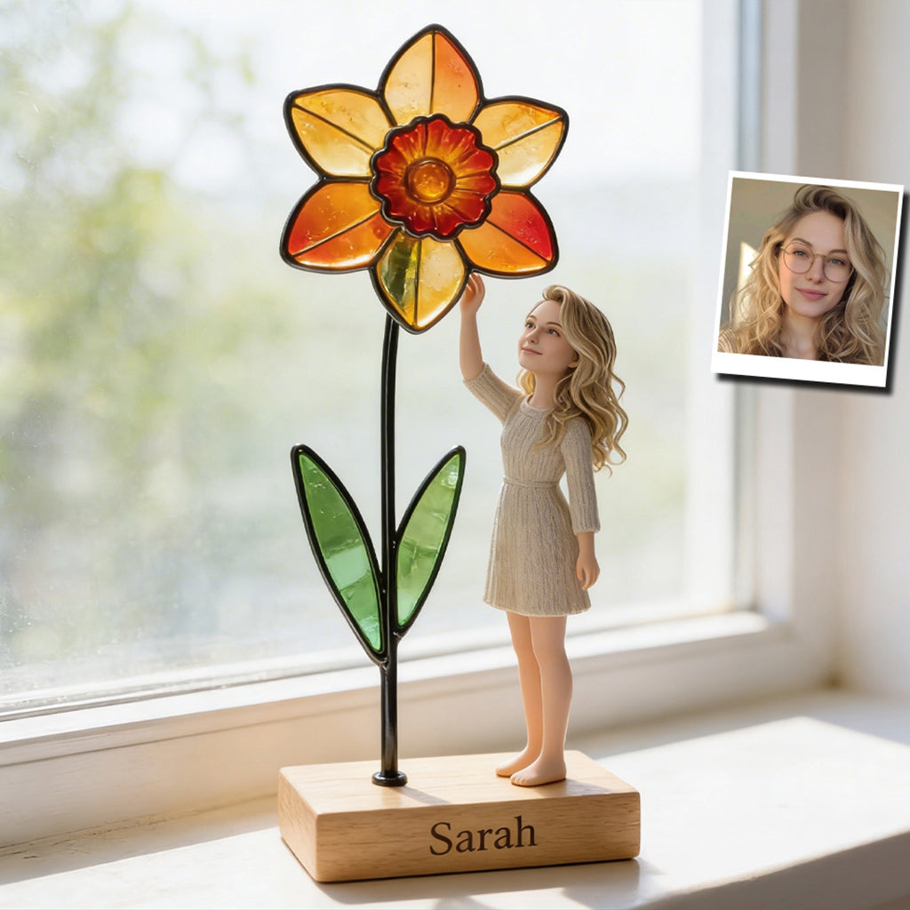 Custom Any Photo - Personalized Flower Lover Custom Shaped Acrylic Plaque