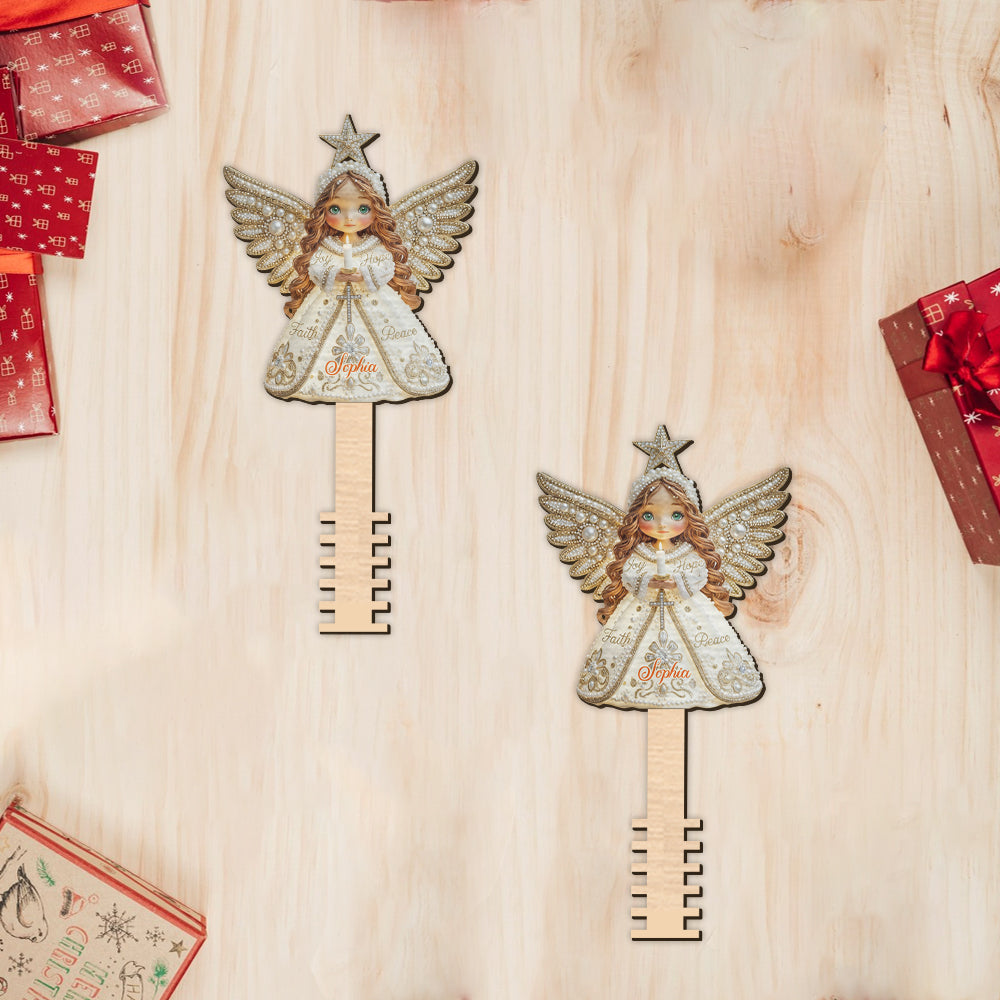 Ange Joie Espérance Foi Paix - Décoration de sapin chrétienne