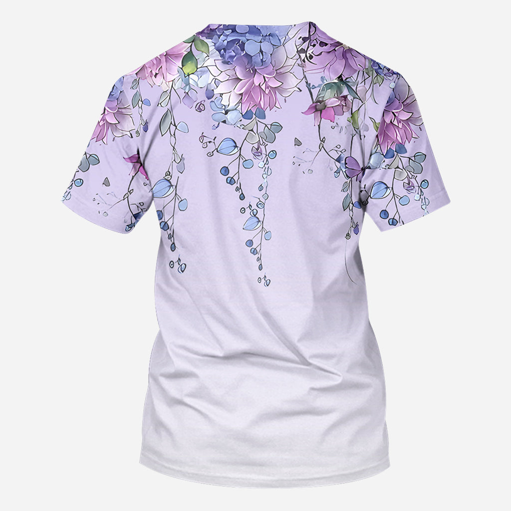 T-shirt personnalisé « Grand-mère et enfants papillon » - T-shirt intégral « Grand-mère »