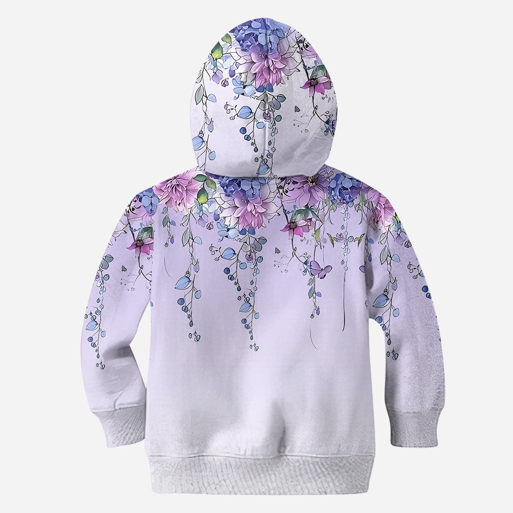 T-shirt personnalisé « Grand-mère et enfants papillon » - T-shirt intégral « Grand-mère »