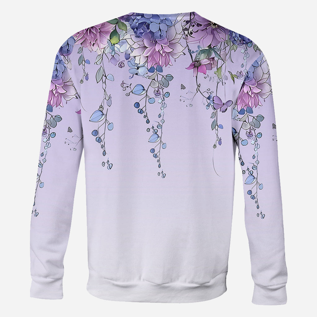 T-shirt personnalisé « Grand-mère et enfants papillon » - T-shirt intégral « Grand-mère »