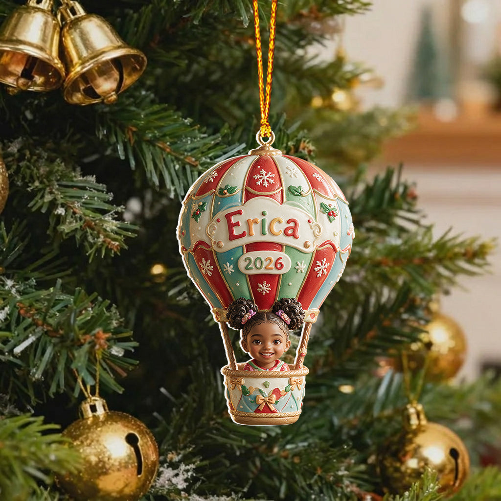 Up, Up & Away - Personalized Kid Premium 3D Ornament