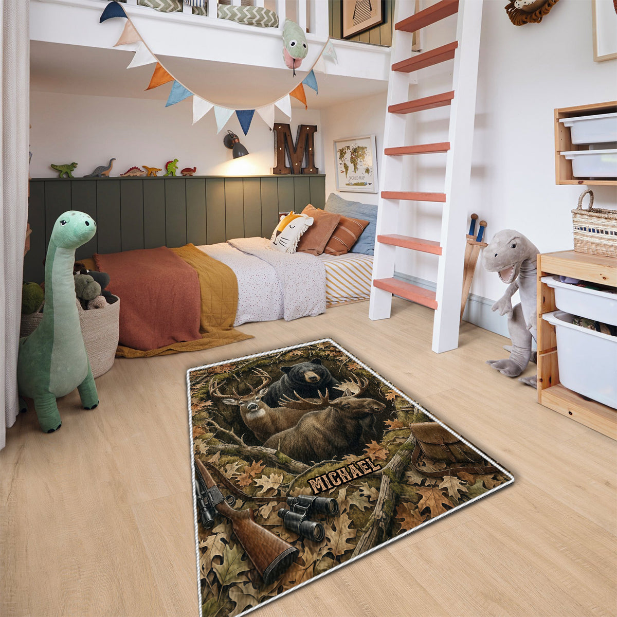 Cadeau idéal pour les passionnés de chasse - Tapis de chasse antidérapant personnalisé