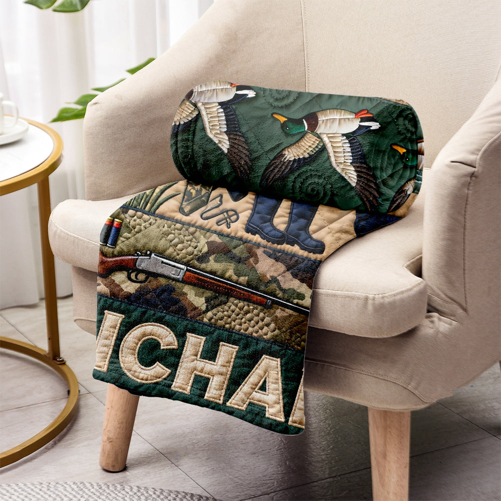 Saison de la chasse au canard - Couverture de chasse personnalisée