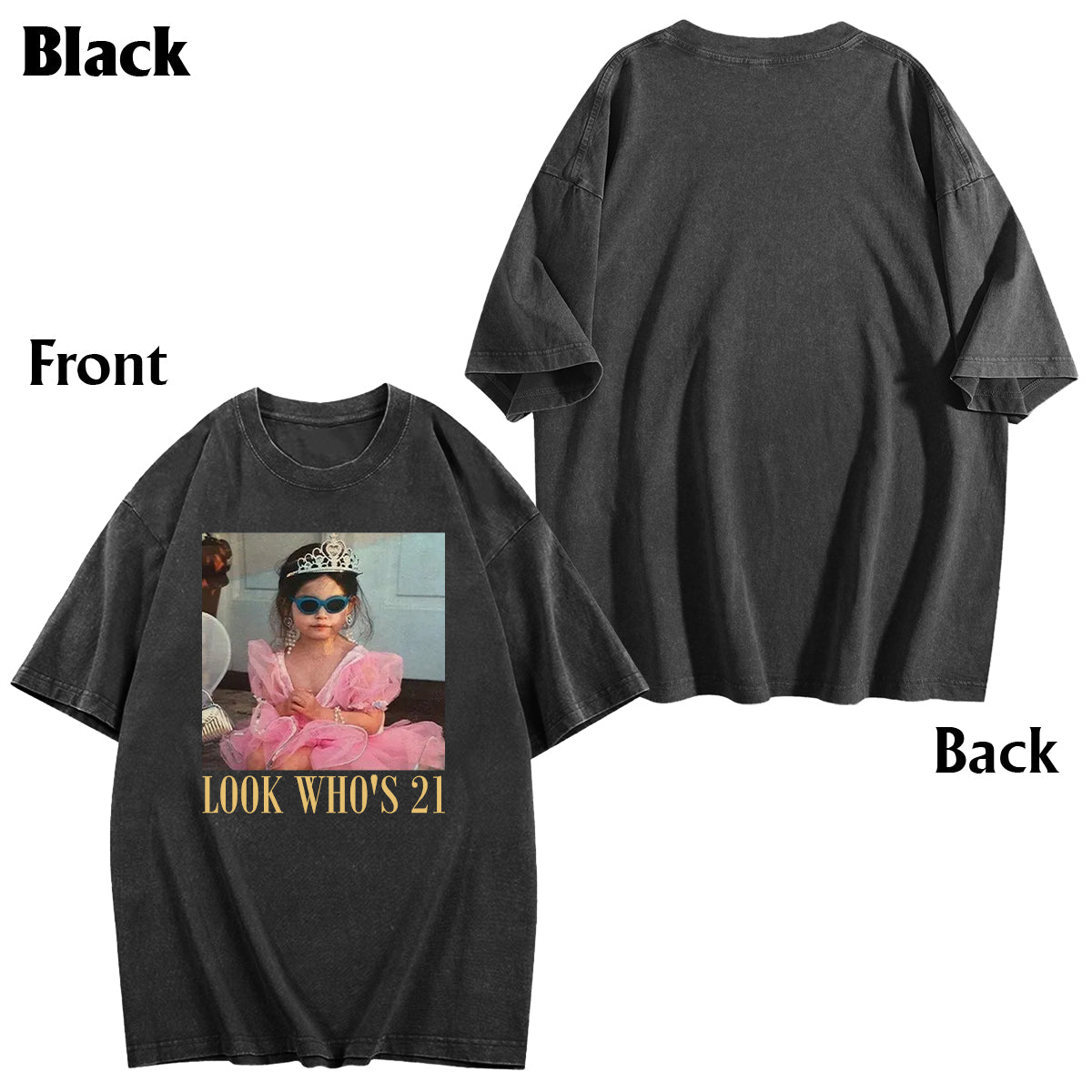 Happy Birthday - Personalized Birthday Wash T-Shirt