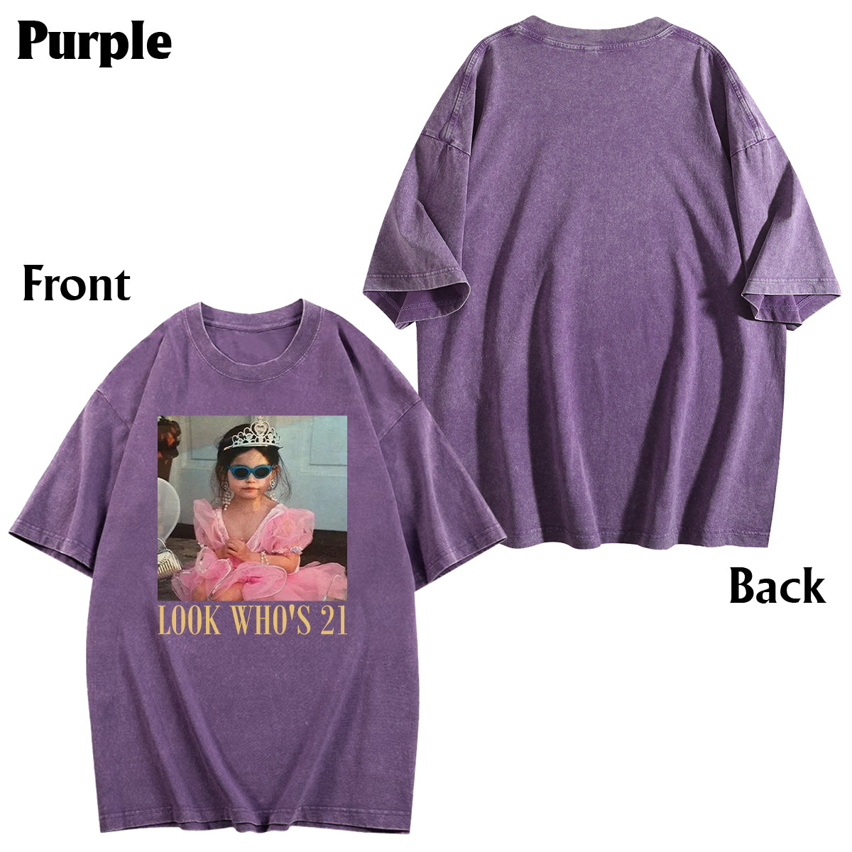 Happy Birthday - Personalized Birthday Wash T-Shirt