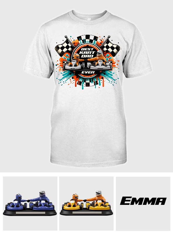 Kart Racing Loving Dad & Kid - Personalized Father T-shirt And Hoodie