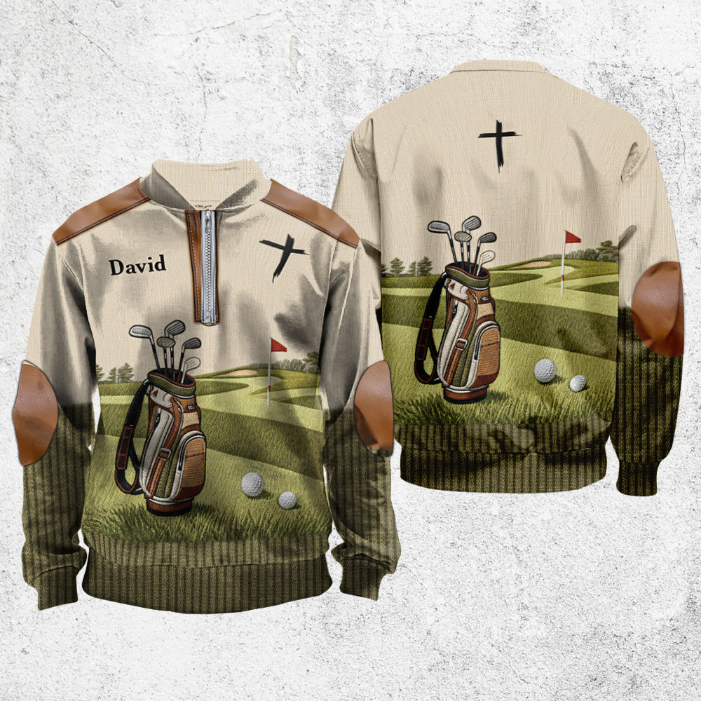 Le golfeur le plus cool - Sweat-shirt zippé de golf personnalisé pour homme