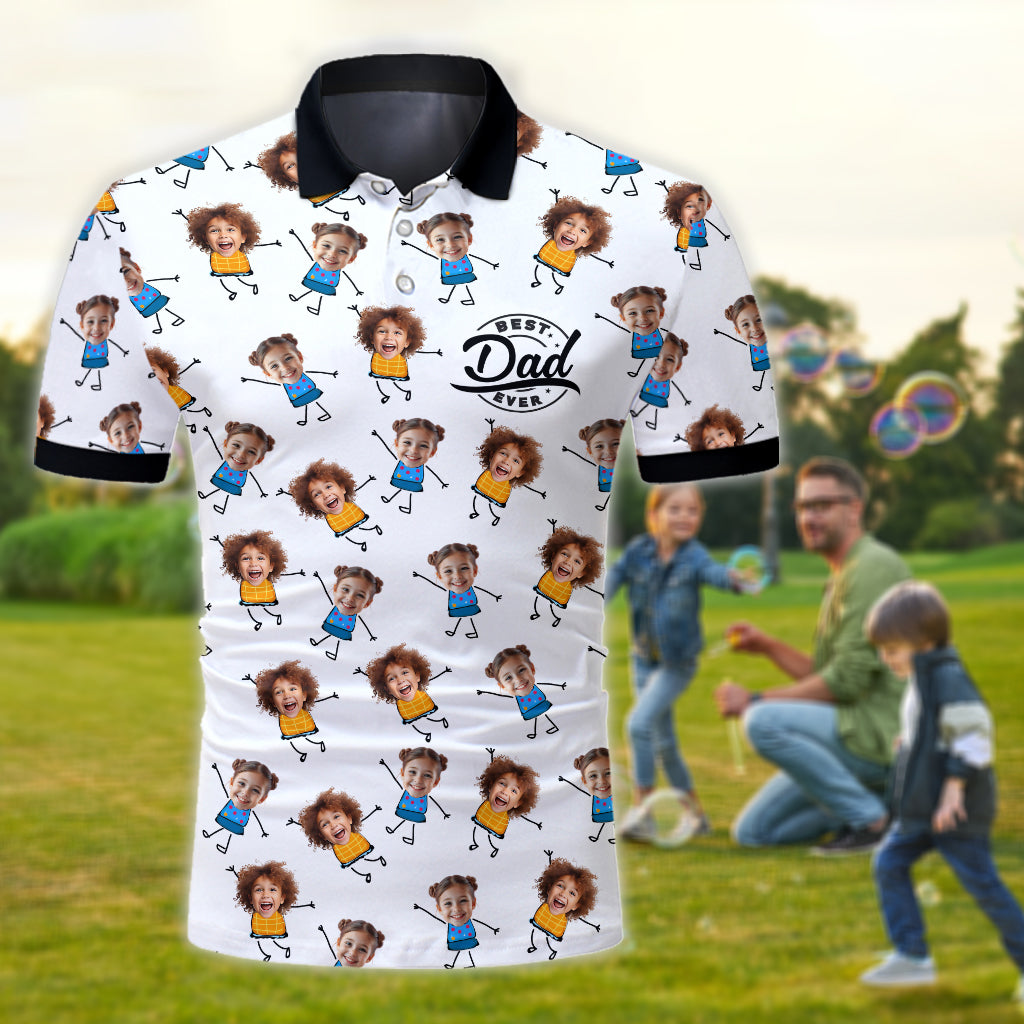 T-shirt humoristique « Papa/Papa/Père » - Polo personnalisé pour papa