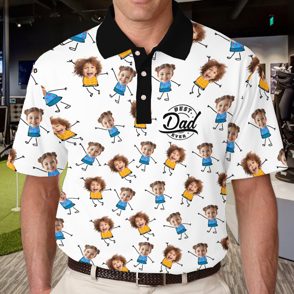 T-shirt humoristique « Papa/Papa/Père » - Polo personnalisé pour papa