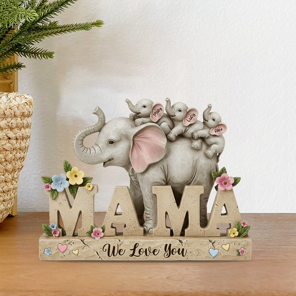We Love You - Personalized Mother Custom Shaped Acrylic Plaque