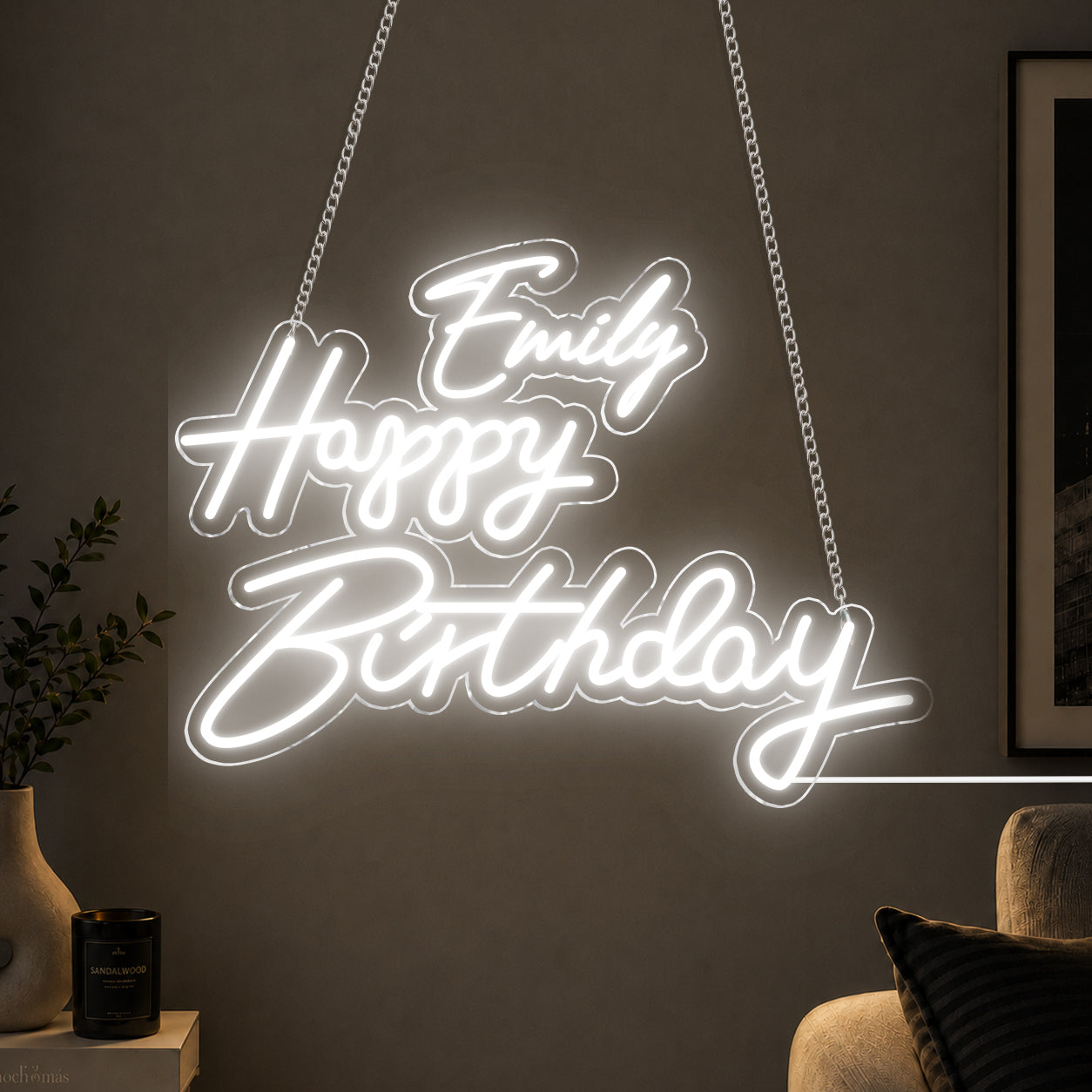 Happy Birthday - Personalized Birthday Neon LED Light Sign
