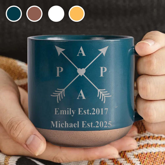 Meilleur papa du monde - Mug en céramique personnalisé gravé pour papa