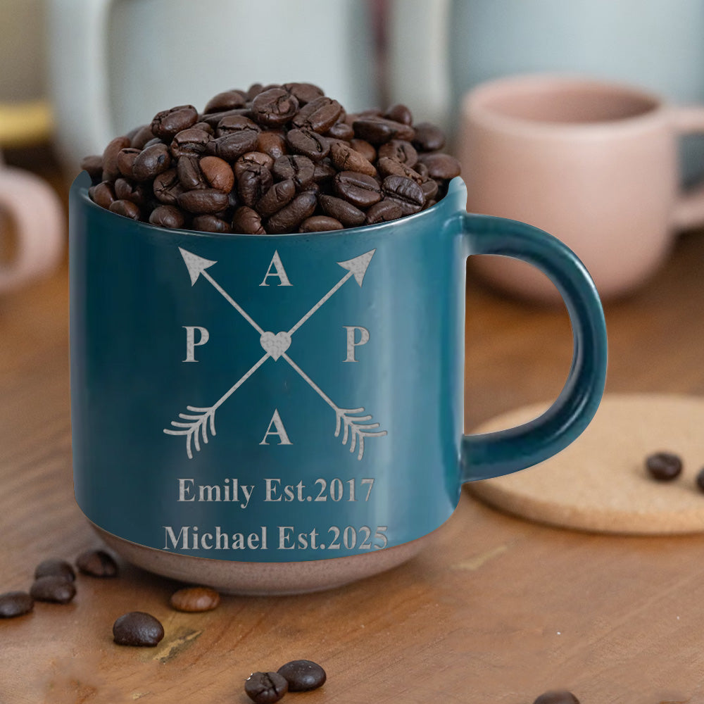 Meilleur papa du monde - Mug en céramique personnalisé gravé pour papa