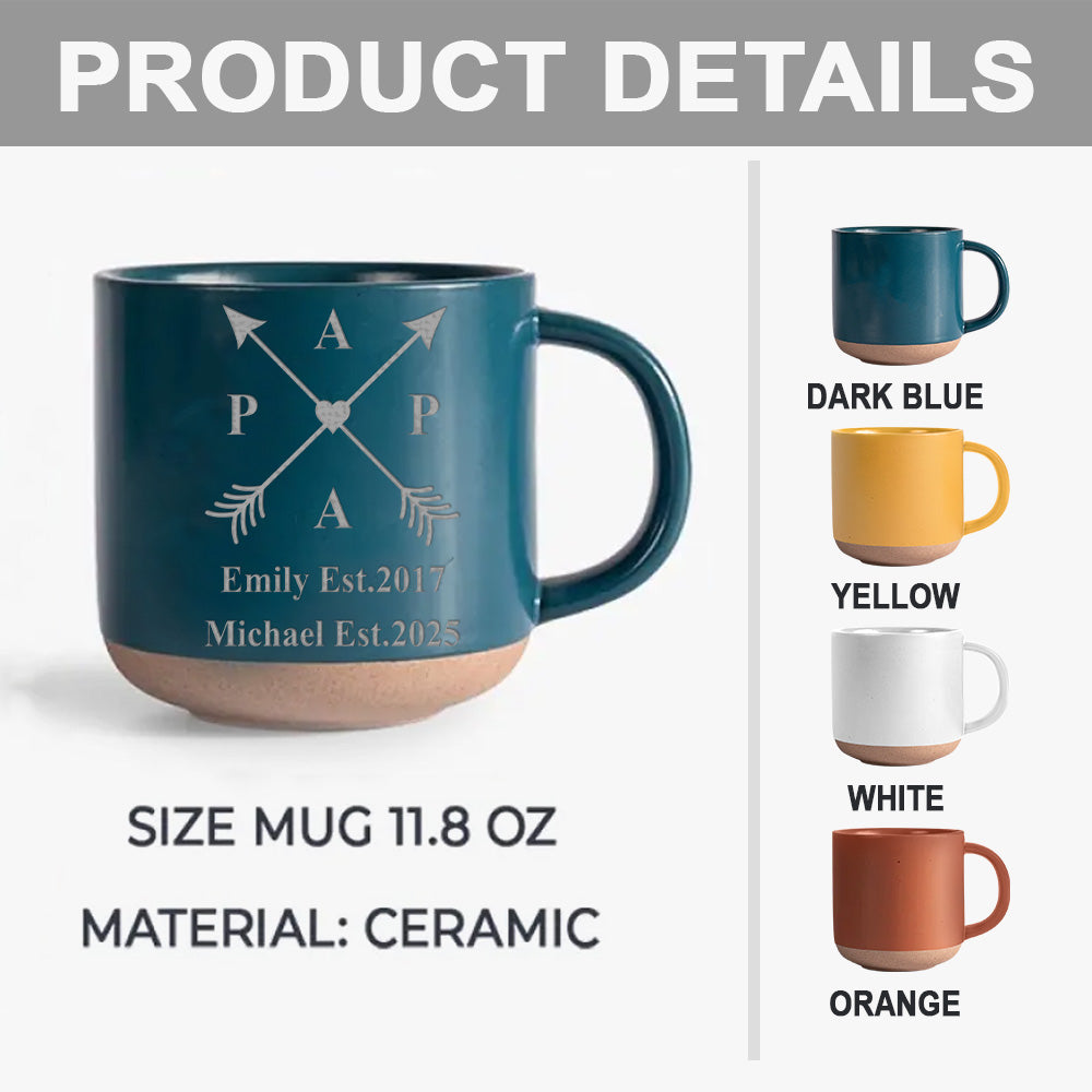 Meilleur papa du monde - Mug en céramique personnalisé gravé pour papa