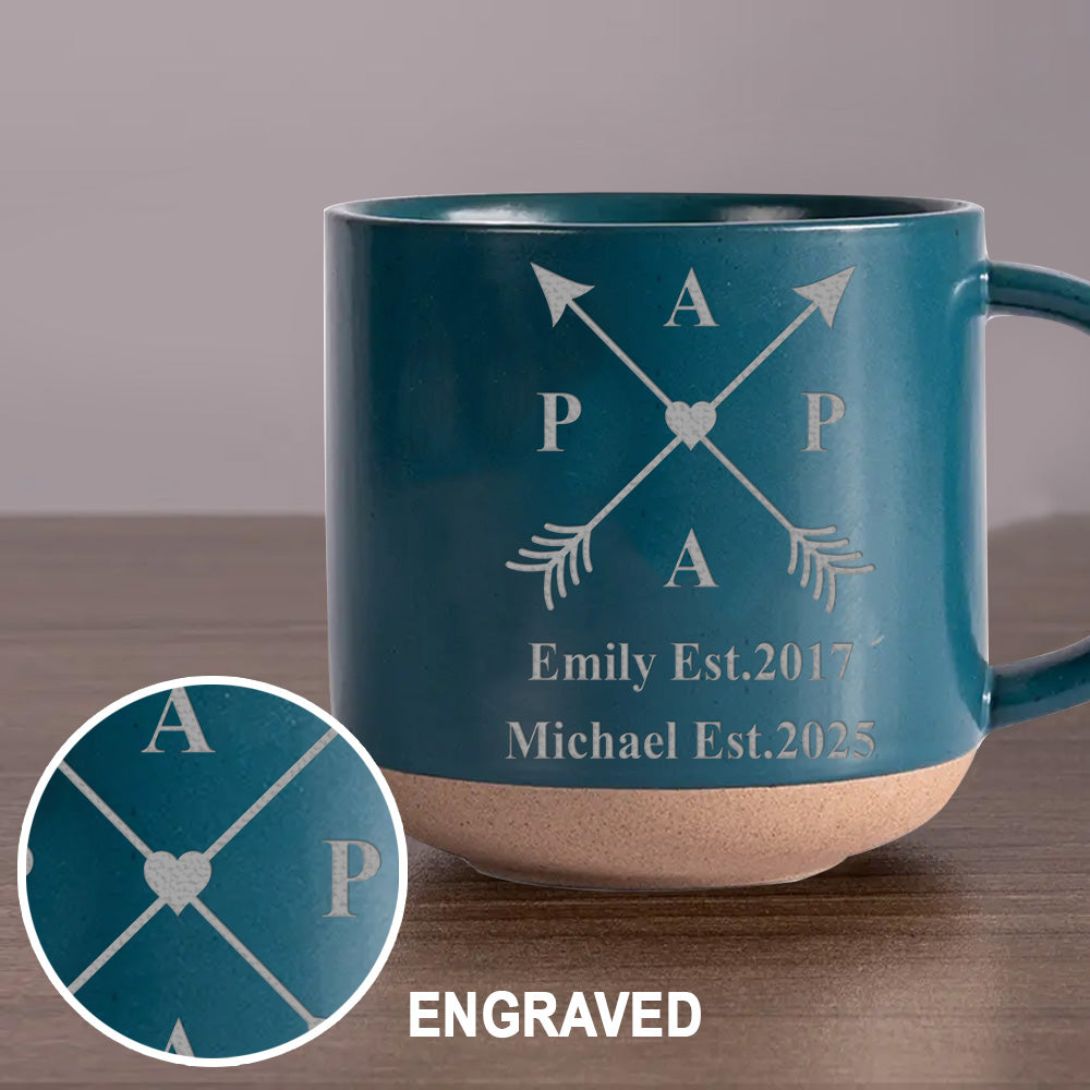 Meilleur papa du monde - Mug en céramique personnalisé gravé pour papa