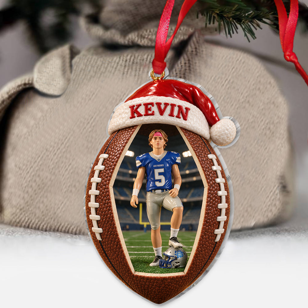 Love Football - Personalized Football Ornament