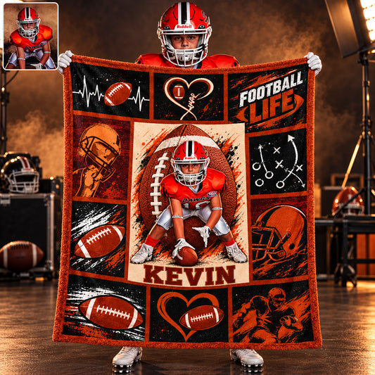 Amour du Football - Couverture de Football Personnalisée