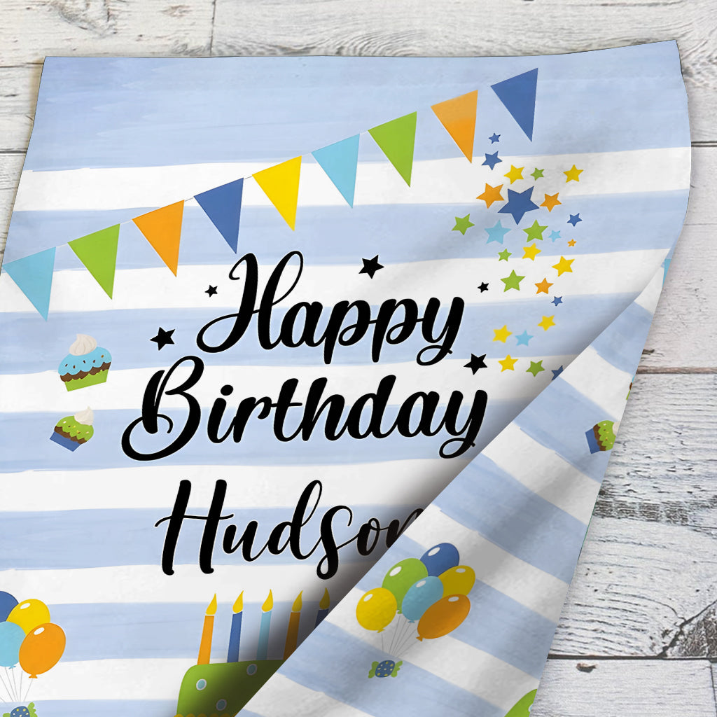 Happy Birthday - Personalized Birthday Garden Flag
