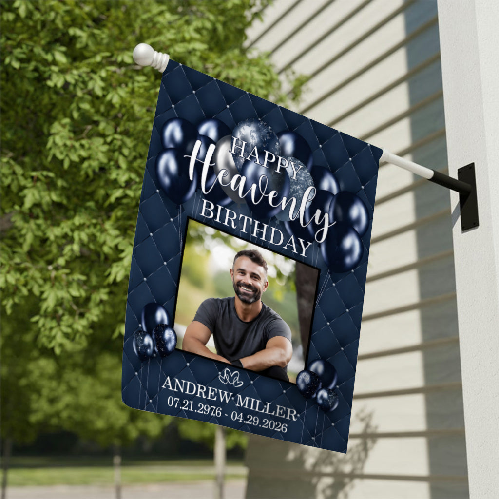 Happy Birthday - Personalized Birthday Garden Flag
