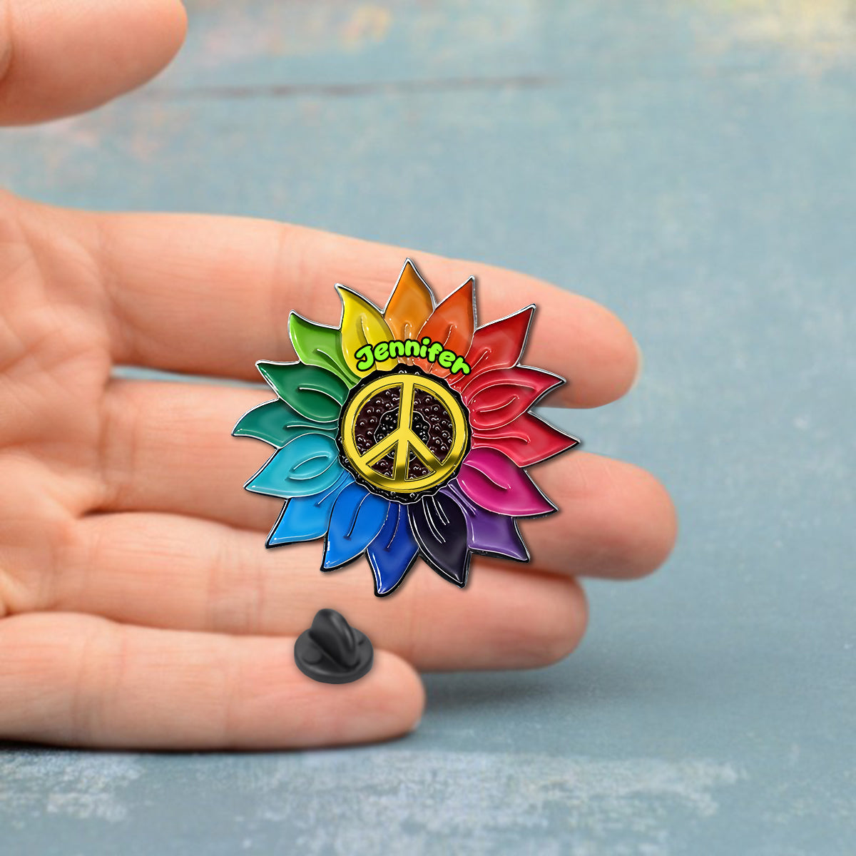 Âme Hippie - Épingle Hippie Personnalisée