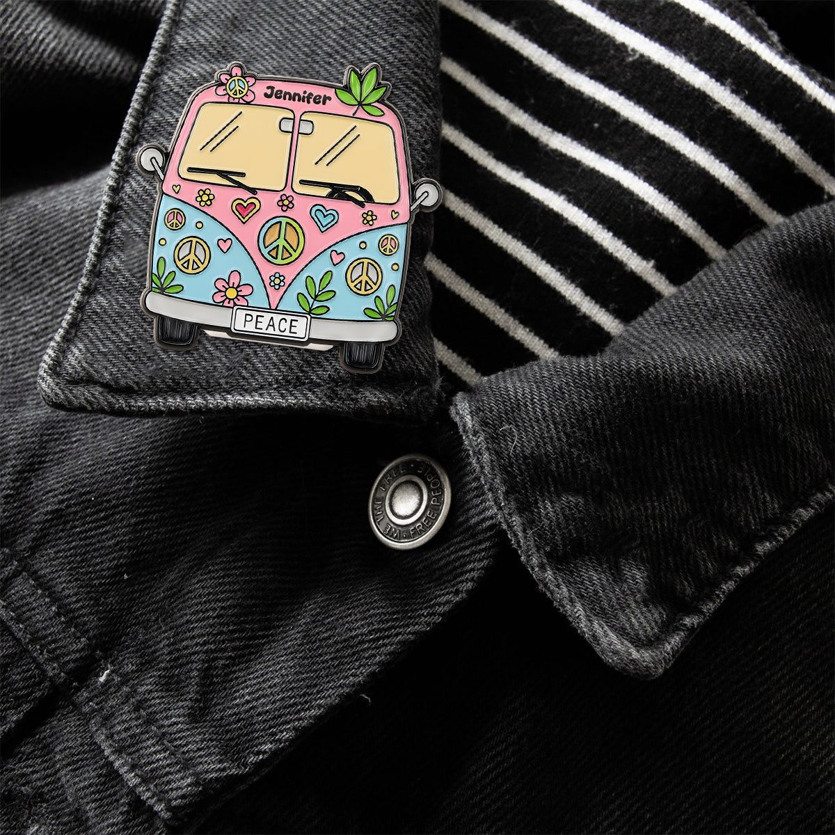 Âme Hippie - Épingle Hippie Personnalisée
