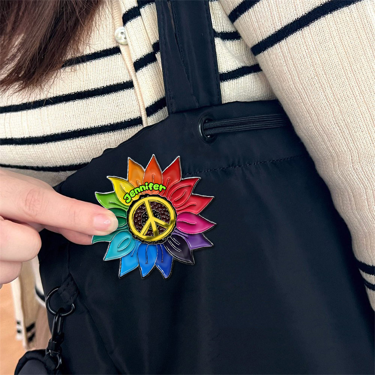 Âme Hippie - Épingle Hippie Personnalisée