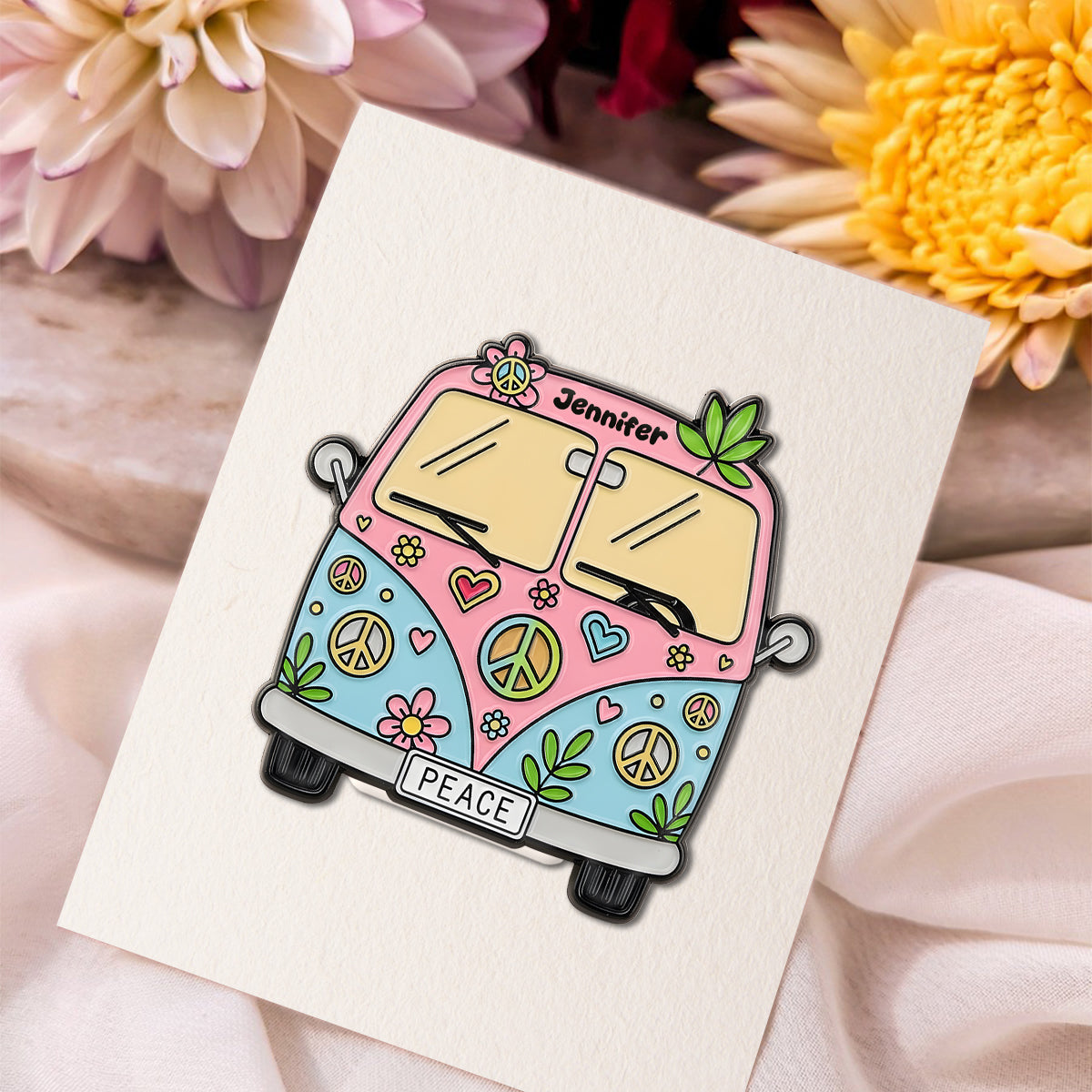 Âme Hippie - Épingle Hippie Personnalisée