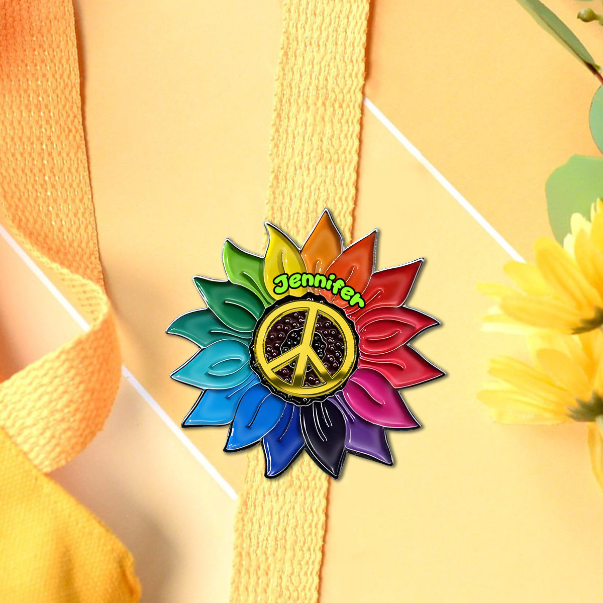Âme Hippie - Épingle Hippie Personnalisée