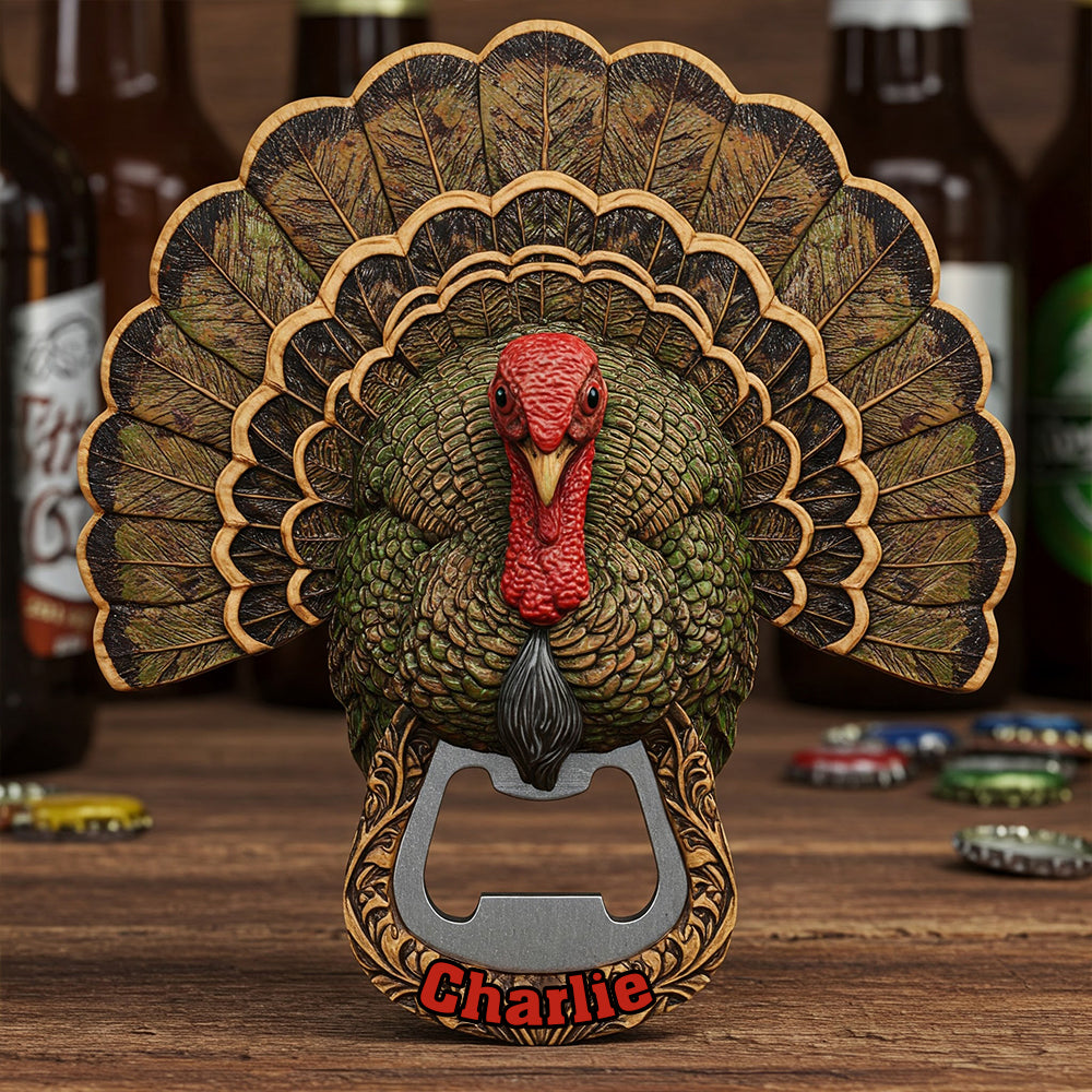 Turkey Hunting Season - Personalized Hunting Bottle Opener