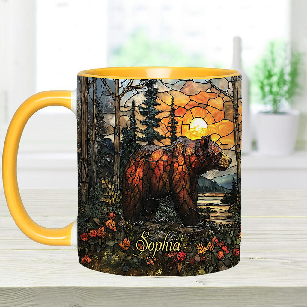 Forest Bear - Personalized Bear Accent Mug